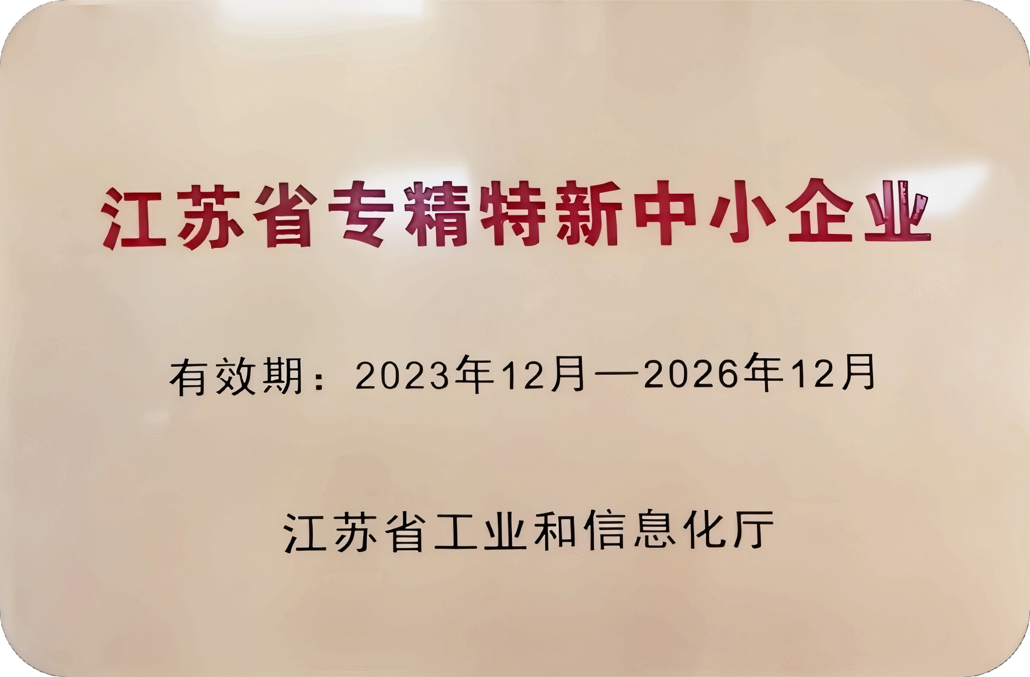 江苏省专精特新中小企业